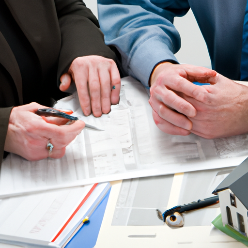 יועץ משכנתאות דן באפשרויות הלוואה עם לקוח