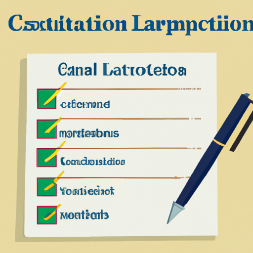 רשימת בדיקה המדגישה את הקריטריונים לזכאות לאיחוד הלוואות כנגד שעבוד רכוש
