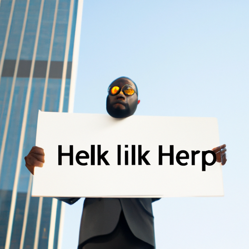 תמונה של יועץ פיננסי מקצועי עם הכיתוב 'מחפש עזרה'